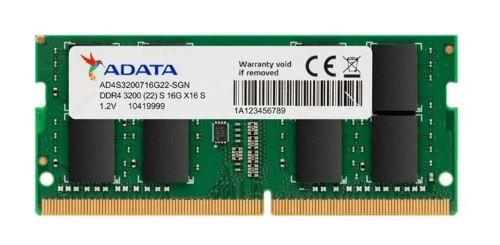 Barrette mémoire ADATA SO-DIMM 32GB DDR4 3200MHz  - PC Portable (AD4S320032G)