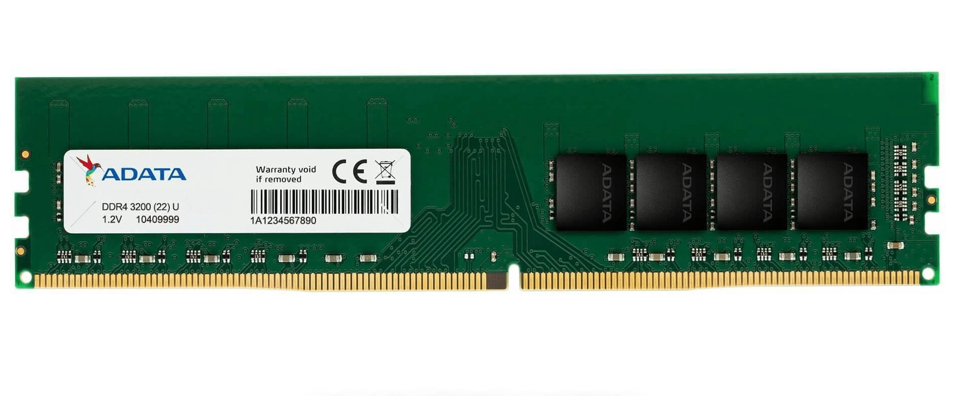 Barrette mémoire ADATA U-DIMM 8GB DDR4 3200 MHz - PC bureau (AD4U32008G22-SGN)