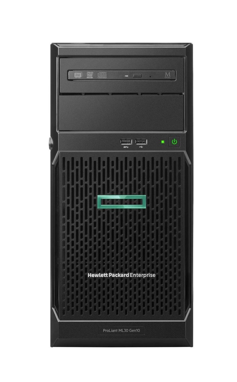 Serveur HPE ProLiant ML30 Gen10 Plus E-2124 2.8 GHz, 4 cœurs monoprocesseur 16 Go-U, 4 disques, alimentation 350 W (P44718-421)