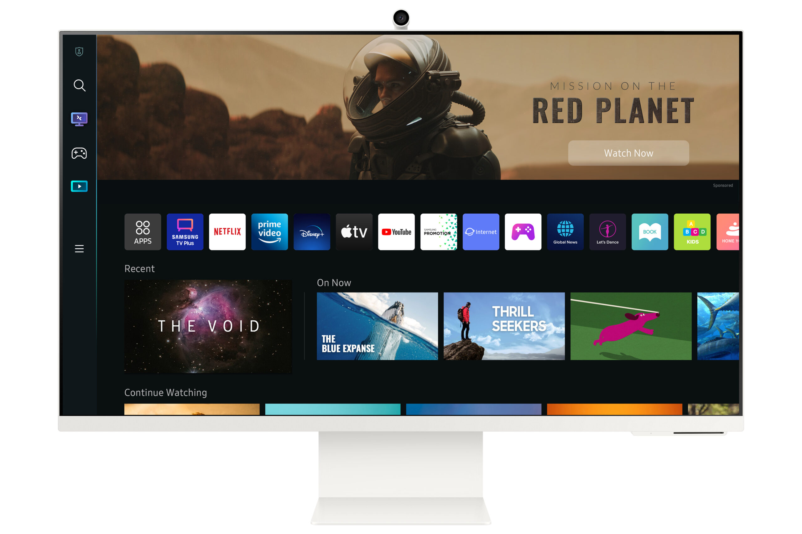 Écran 32" UHD Samsung M8 avec expérience Smart TV et design fin emblématique (LS32BM801UMXZN)