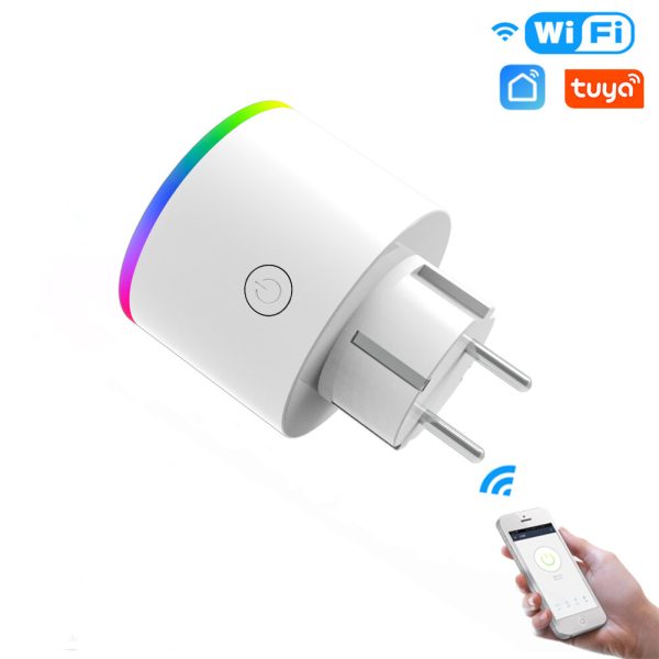 PRISE CONNECTE WIFI POUR LA DOMOTIQUE AVEC MESURE DE CONSUMATION