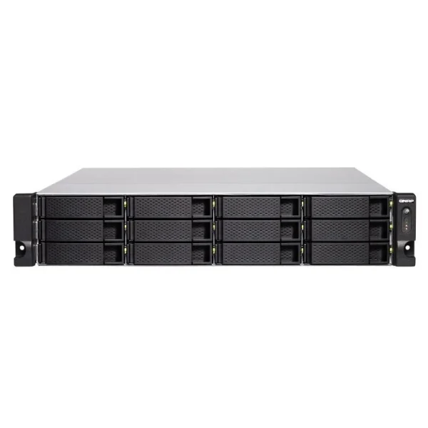 Serveur Qnap TVS-1272XU-RP-I3-4G TVS-1272XU-RP NAS Rack (2 U) Ethernet/LAN Noir I3-8100