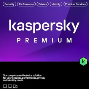 Kaspersky Premium (équivalent à Total Security) - 5 Postes / 1 an