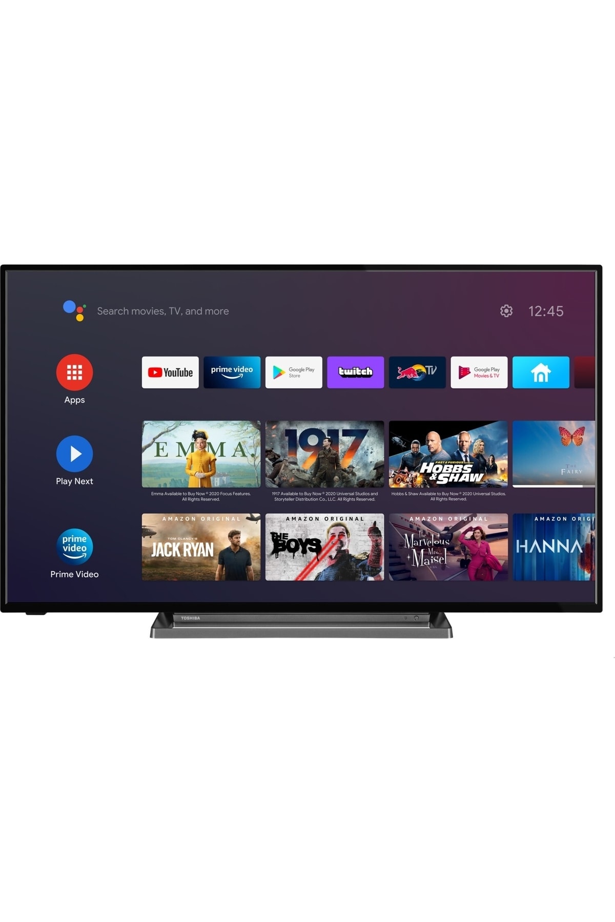 Tv Intelligente Toshiba 50" LED HD ANDROID TV