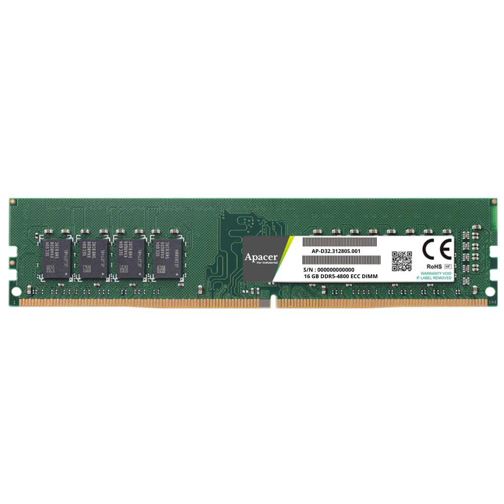 APACER RAM SERVEUR 16 GB DDR5-4800 ECC DIMM (D32.31280S.001)