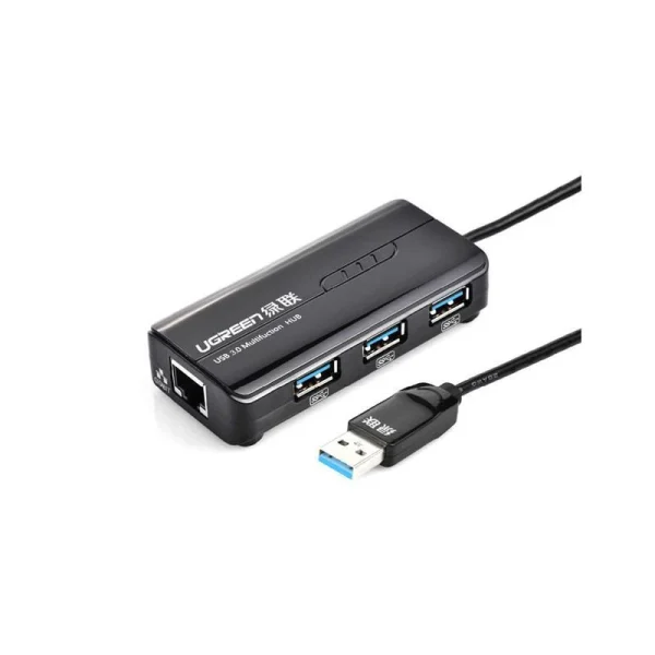 Adaptateur Ugreen 20265 HUB USB 3.0 A 3 USB 2.0 RJ45 Port