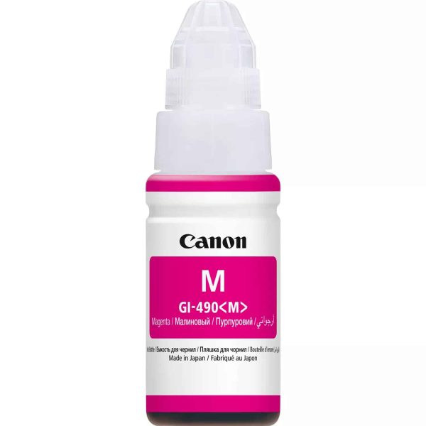 Canon GI-490 M Magenta - Bouteille d'encre Canon d'origine (0665C001AB) (0665C001AA)