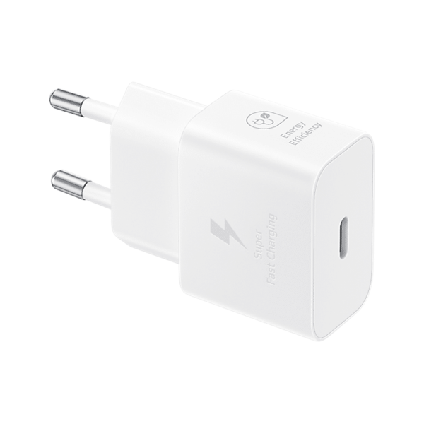 Chargeur Samsung Blanc Ultra-Rapide 25W USB-C – Sans câble (EP-T2510NWEGWW)