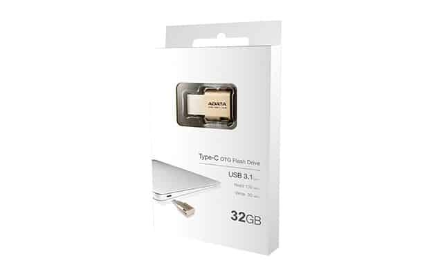CLE USB ADATA TYPE-C OTG 32 GB USB 3.1 (AUC350-32G-CGD)