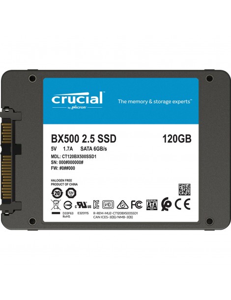 Disque Dur Externe Crucial BX500 120 Go SSD SATA (CRUCIAL120SSD)