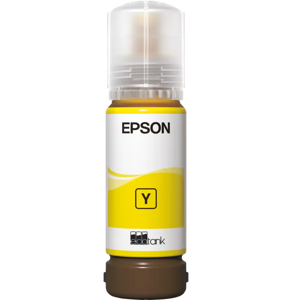 Epson 108 Jaune - Bouteille d'encre Epson EcoTank d'origine (C13T09C44A)