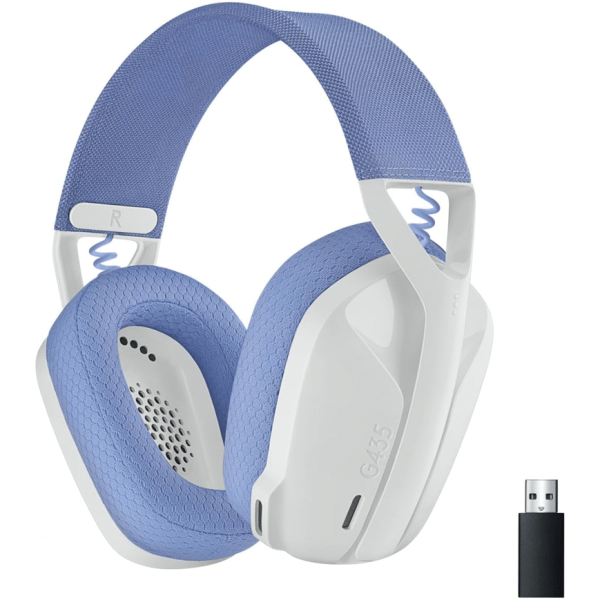 Logitech G435 Casque Gaming sans fil Bluetooth – Blanc (981-001074)