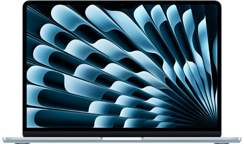 MacBook Air 13" – Puce Apple M4, 24 Go, 512 Go, Bleu ciel (MC6V4)