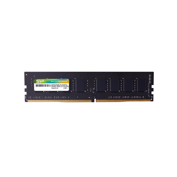 Barette de mémoire Silicon Power -16GB DDR4 3200MHZ CL22 UDIMM (SP016GBLFU320X02)