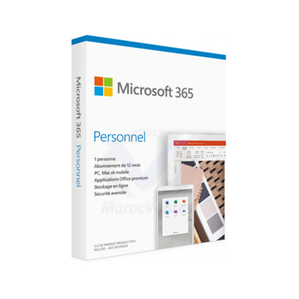 Microsoft 365 Personal Français - 1 an / 1 PC (QQ2-01735)