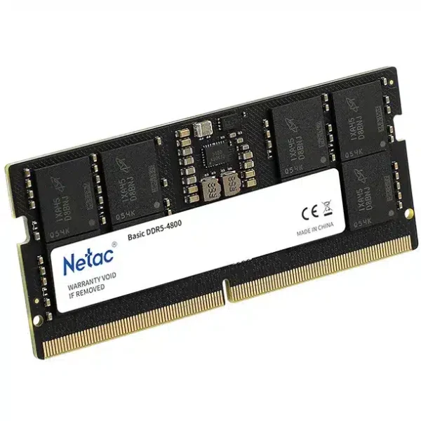 Netac DDR5 SODIMM 16GB Basic SO DDR5-4800 262-Pin Memory (NTBSD5N48SP-16)
