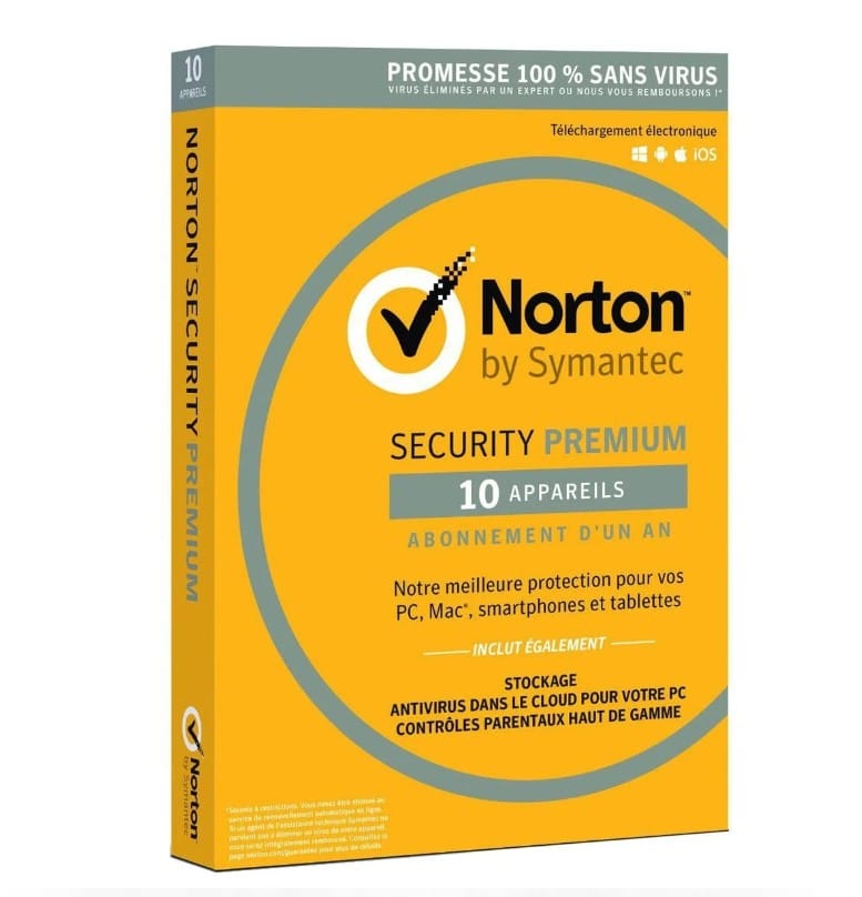 NORTON SECURITY PREMIUM 3.0 - 10 POSTES 1AN (SY21367772)