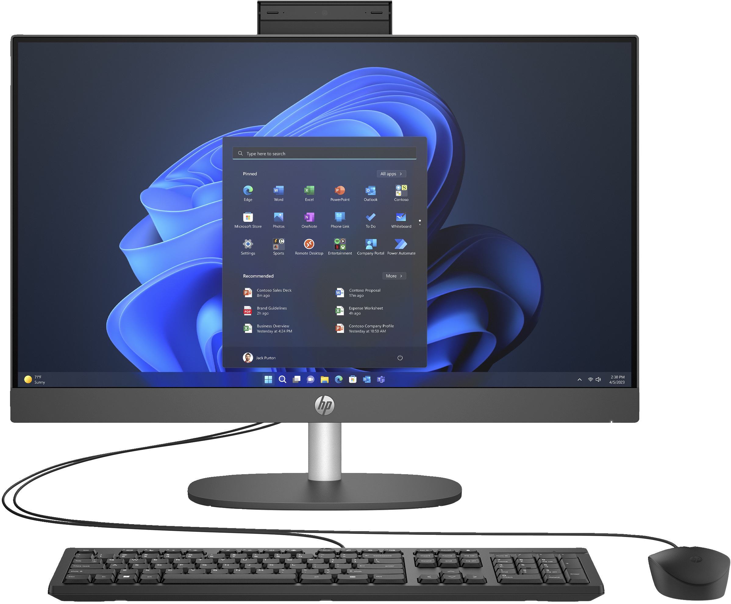 ORDINATEUR DE BUREAU TOUT-EN-UN HP AiO ProOne 240 G10 i5 13th (885M8EA)