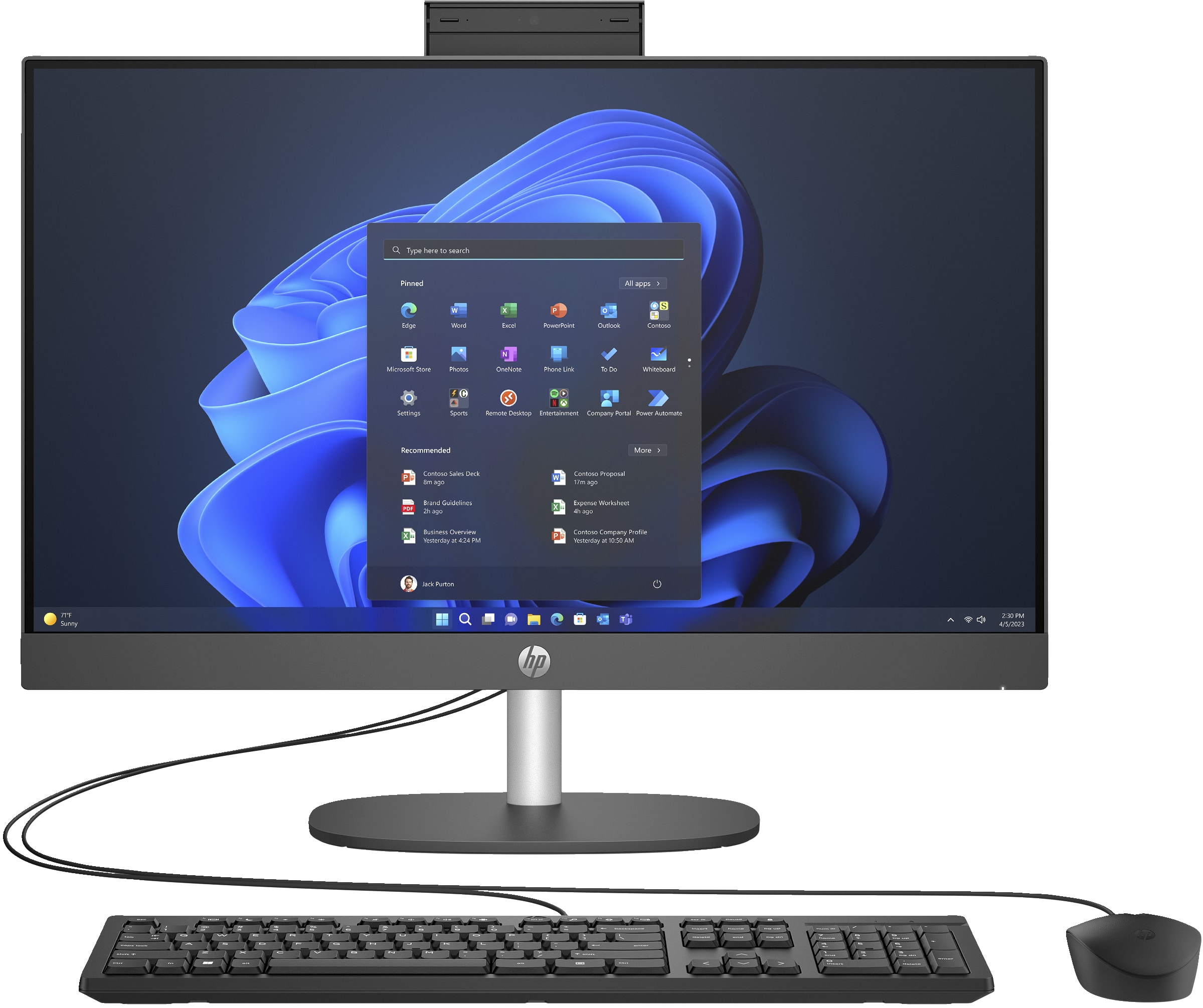 ORDINATEUR DE BUREAU TOUT-EN-UN HP AiO ProOne 240 G10 i5 13th (885G6EA)