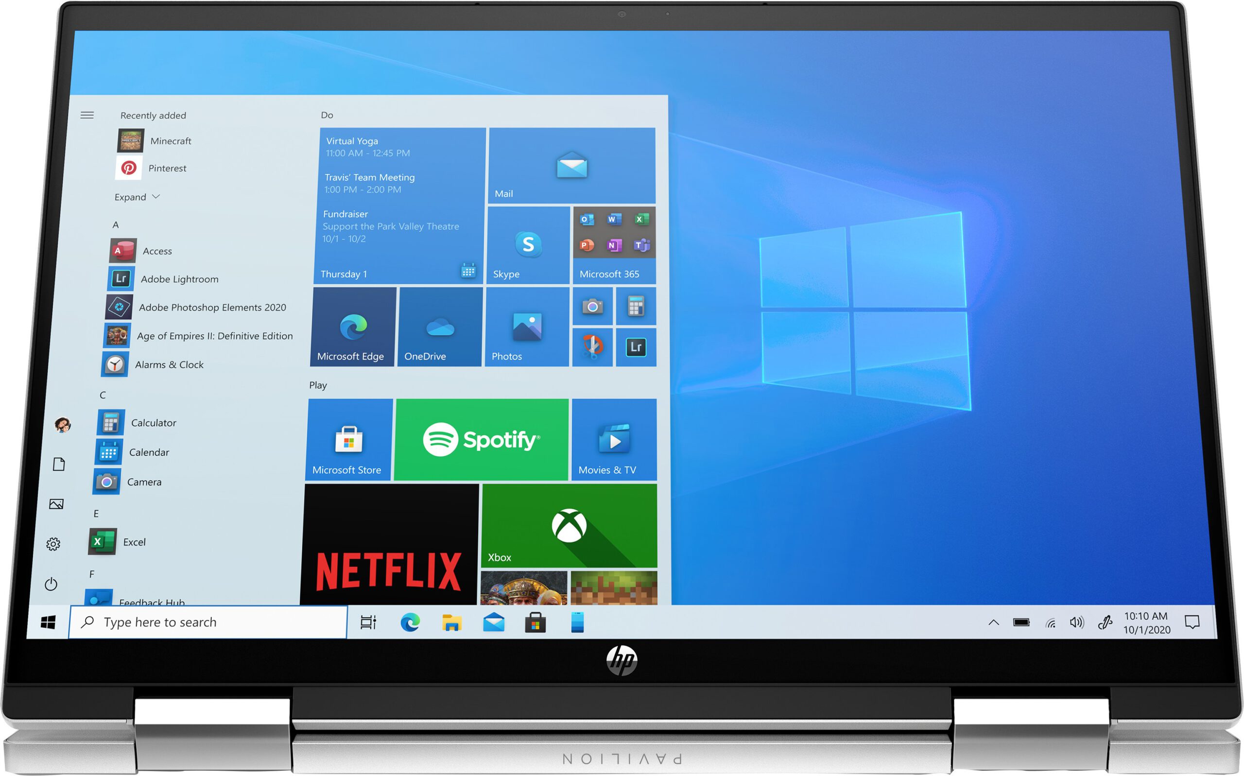 ORDINATEUR PORTABLE HP PAVILION x360 CONVERTIBLE 15-er0003nk (601F4EA)