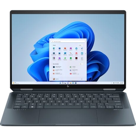 HP Spectre x360 14-eu0002nk Intel Core Ultra 7 155H Hybride (2-en-1) 35,6 cm (14") Écran tactile 3K 32 Go LPDDR5x-SDRAM 2 To SSD Wi-Fi 6E (802.11ax) Windows 11 Home Bleu
