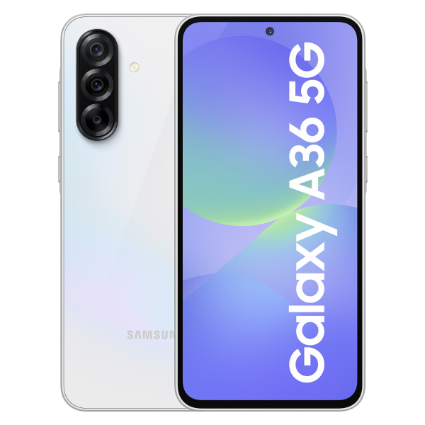 Samsung Galaxy A36 5G – 8 Go + 128 Go, Blanc (SM-A366BZAPMWD)