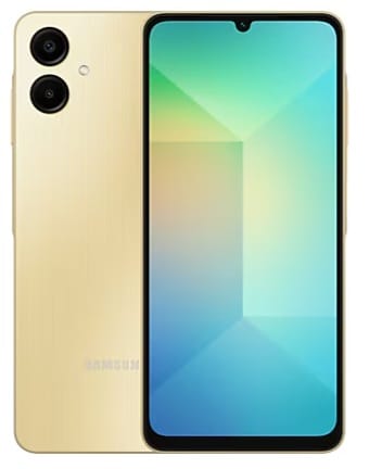 Smartphone Samsung Galaxy A06 4G 4Go/64 Go Dual-SIM (SM-A065FZDDMWD) Gold