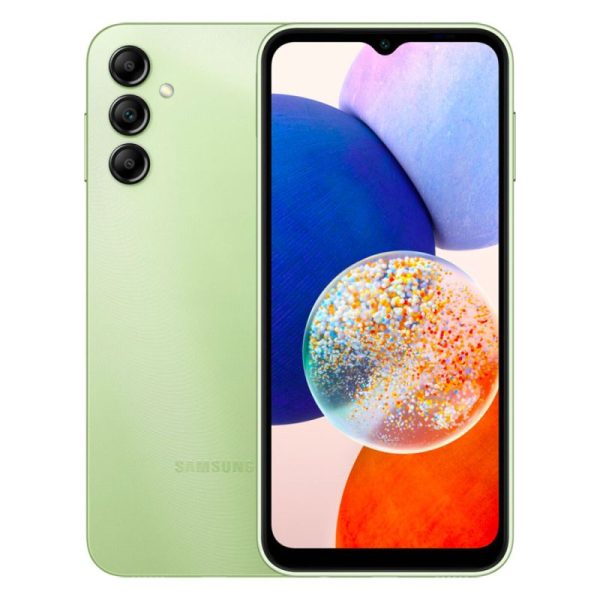 Smartphone Samsung Galaxy A14 – Vert clair (SM-A145FLGGMWD)