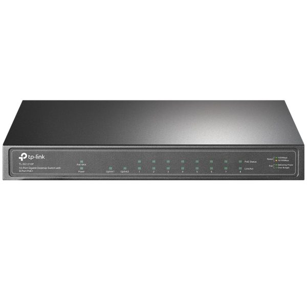 SWITCH DE BUREAU TP-LINK 10 PORTS GIGABIT AVEC 8 PORTS PoE+ (TL-SG1210P)