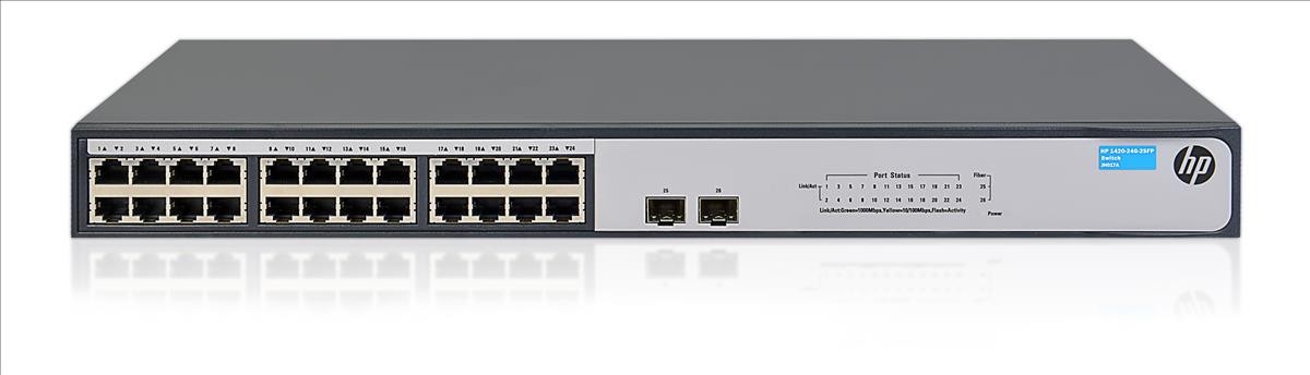 SWITCH HPE OFFICECONNECT GIGABIT 1420 24G UNMANAGED (JH017A)