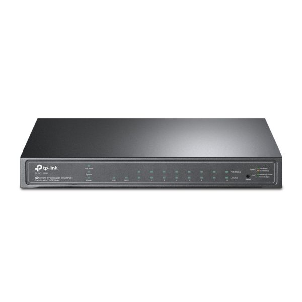 SWITCH TP-LINK JETSTREAM 8 PORTS GIGABIT SMART PoE+ AVEC 2 PORTS SFP (TL-SG2210P)
