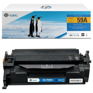 Toner Compatible - G&G - HP 59A - Noir - 2 Cartouches - 3000 Pages (CF259A-G&G)