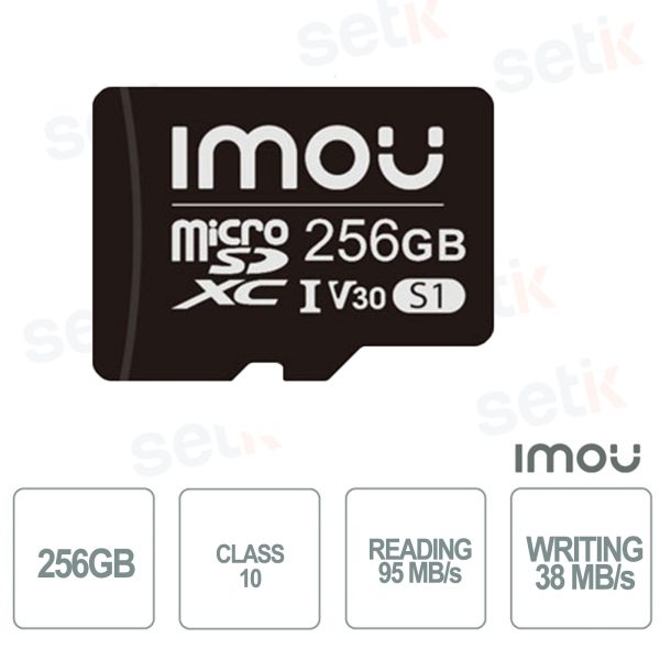 IMOU CARTE MÉMOIRE MICRO SD 256GO CLASSE 10 (ST2-256-S1)