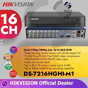 XVR HIKVISION 2MP DS-7216HGHI-M1