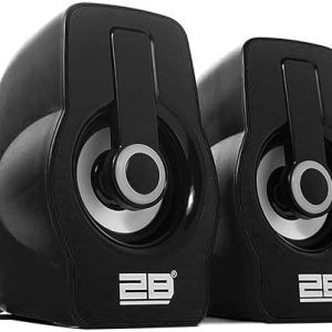 2B speaker 2.0 with led color  ,USB power , 2*3 W .