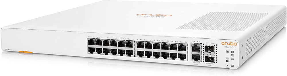Switch Administrable Aruba Instant On 1960 24G PoE 2XGT 2SFP+ 370 W (JL807A)