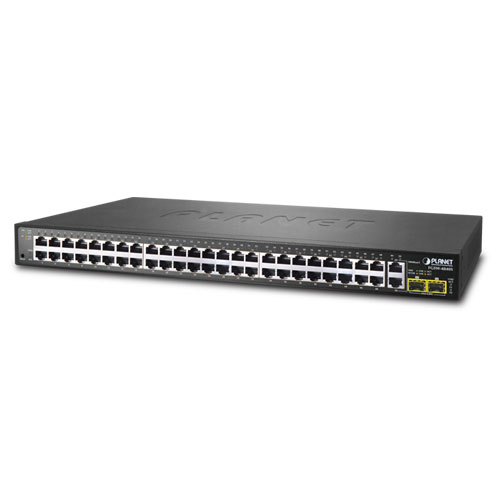 48-Port 10/100TX + 2-Port Gigabit + 2-Port 1000X SFP Managed Switch