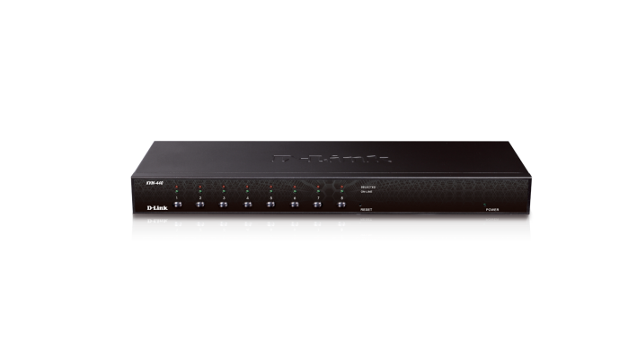 8-Port Combo KVM Switch rackable (PS2 and USB 1.1/2.0 support, junsqu'a 2048 x 1536 VGA resolution), avec 4x 1.8m cables