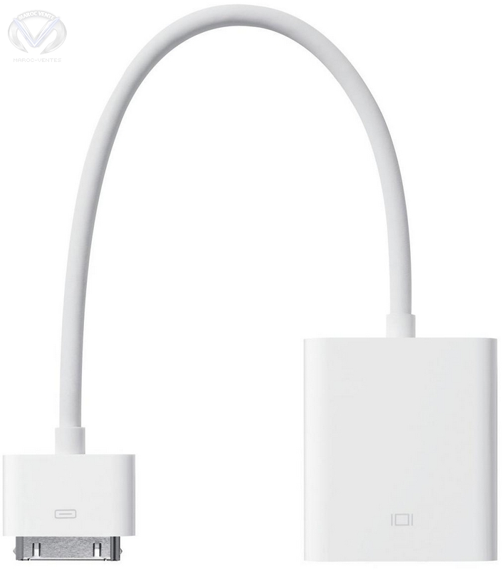 Adapteur connecteur Dock vers VGA iPad iphone et iPod touch
