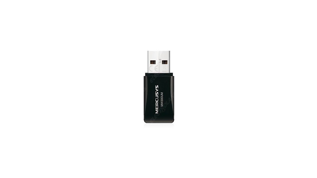 Adaptateur Wifi 300 Mbps Mini USB sans fil N300 de Mercusys