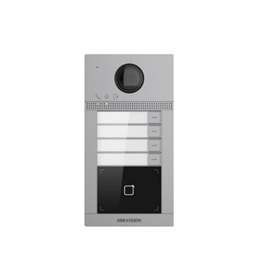 Platine de Rue 4 buttons   Hikvision  KV8413-wme1