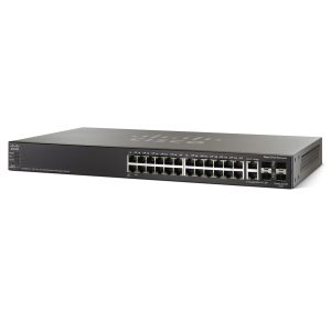 24-Port Gig POE 4-Port 10-Gig Stackable Managed Switch