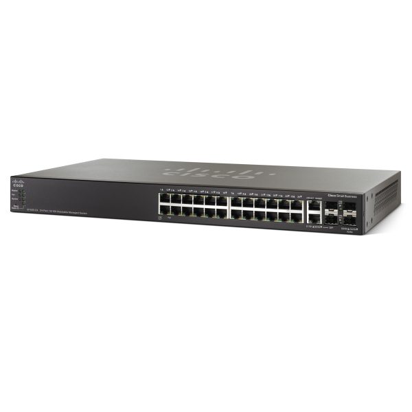 24-Port Gig POE 4-Port 10-Gig Stackable Managed Switch
