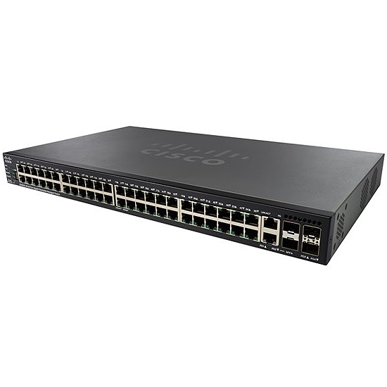 48-port Gigabit PoE Stackable Switch 2 x SFP Montable sur Rack