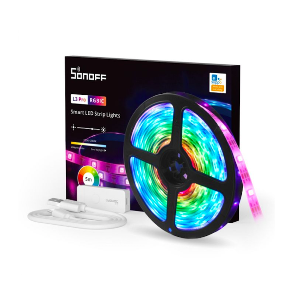 Sonoff L3 Pro 5M RGBIC Bande LED Maroc