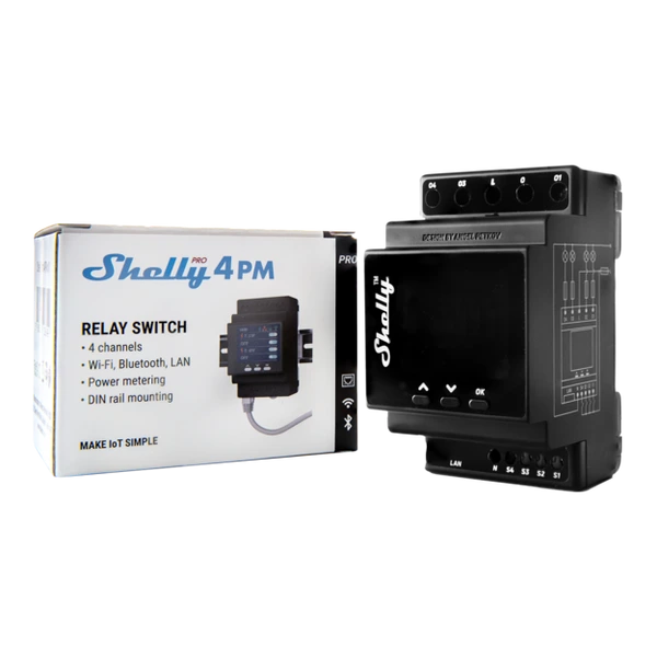 Shelly Pro 4PM Domotique Maroc