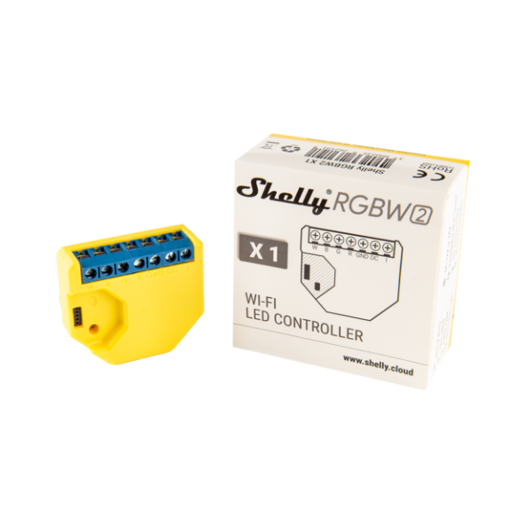 Shelly RGBW2 Maroc | Variateur LED Couleur WiFi Domotique