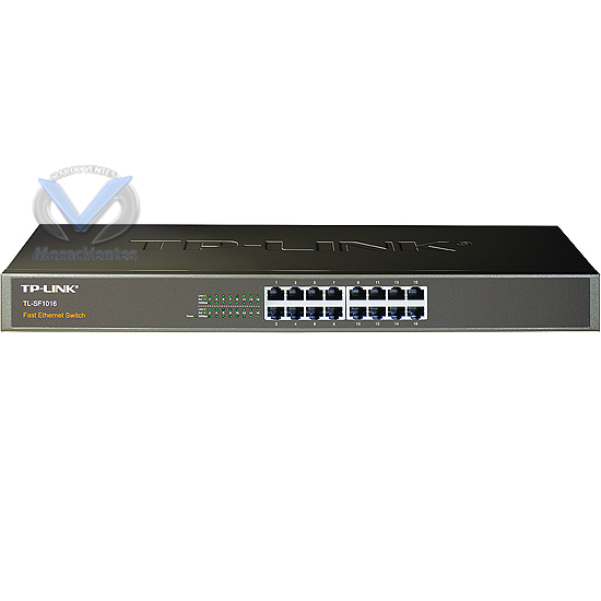 16-Port 10/100Mbps Commutateur Rackmount