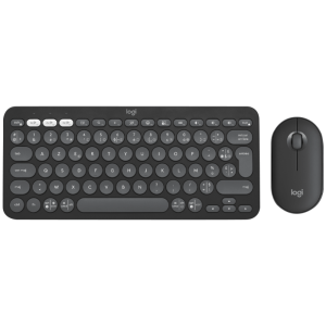 LOGITECH Pebble 2 Bluetooth Keyboard Combo - TONAL GRAPHITE - FRA