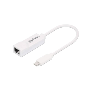 Manhattan USB-C to Gigabit Network Adapter USB 3.2 Gen 1; 10/100/1000 Mbps Gigabit Ethernet 507585